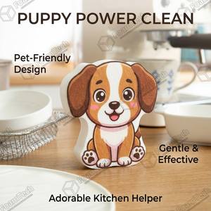 Esponja de Dibujos Animados para Mascotas No Tóxica - Segura para el Aseo de Mascotas y la Limpieza de Platos con Lindas Formas de Animales - Product Image 3