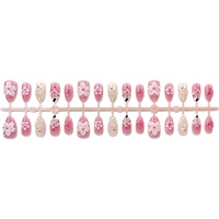 30 Pièces Ongles Press-on de Luxe Léger Transfrontalier en Résine 3D Ultra-courts Forme Amande Pré-dessinés Haut de Gamme Effet Cassé