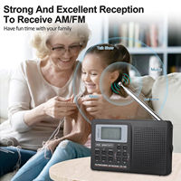 Tragbares digitales Welt-Vollband radio CS106-Empfänger AM/FM/SW/MW/LW-Radio wecker