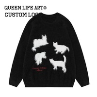 Suéter Personalizado Verdant Strokes para Mujer, Suéter de Cuello Alto, Suéteres Navideños 2013 Personalizados para Supermercado