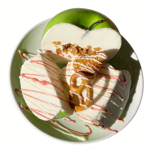 Décoration de plat pomme rouge, tranches de pomme verte, présentoir en mousse plastique écologique, modèle de maison de poupée, dessert, sauce cannelle, maison miniature - Product Image 3