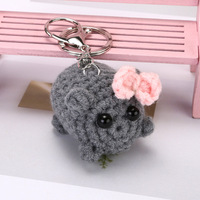 Mignon et amusant Meme Hamster triste en peluche, Hamster triste avec musique, Porte-clés pendentif, Décoration, Poupée artisanale