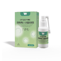 Eliminador de olores que contiene lisozima, 100ml, Spray bucal para mascotas para eliminar el mal aliento, ambientador de goma, limpiador bucal para perros