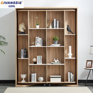 Cama Murphy Moderna Personalizada, Plegable, Ahorradora de Espacio, Oculta en la Pared, de Madera, Resistente al Fuego y al Agua, Panel de <span class=keywords><strong>Muebles</strong></span> para Dormitorio - Product Image 5