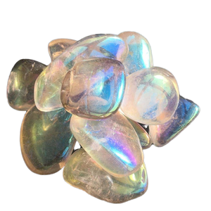 Cristales al por mayor de Crystalsbydua: Virutas de cristal natural, cuarzo transparente Angel Aura, piedras pulidas, tendencia de moda para sanación Reiki - Product Image 1