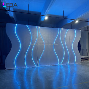 LEDA acrílico blanco varios colores LED gran geométrico Rectangular boda telón de fondo para diversas actividades - Product Image 2