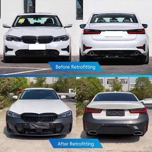 Nuevo Kit de Carrocería para Modificación de Automóviles Serie 3 G20 2020-2022, Faros Antiniebla Delanteros/Traseros LED, Faldones Laterales, Guardabarros, Instalación con Tornillos - Product Image 2