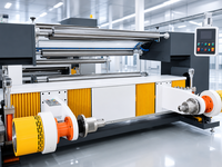 Machine de revêtement et de laminage puissante à fonderie à froid pour étiquettes d'expédition/courrier/logistique/e-commerce