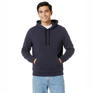 Men's 100% Cotton 400gsm French Terry Hoodie Winter Pullover <b>Sweatshirt</b> 3D Embroidery Custom Logo Print Loose Fit Zipper Thick - Product Image 1