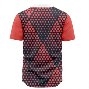 Wholesale Custom <b>White</b> Plain Baseball Softball Jersey Good Quality Unisex Sublimation Polyester Sportswear Breathable Plus Size - Product Image 2