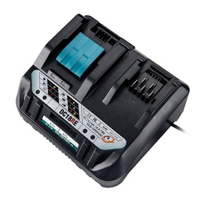 <span class=keywords><strong>Chargeur</strong></span> de <span class=keywords><strong>batterie</strong></span> <span class=keywords><strong>Li</strong></span>-<span class=keywords><strong>ion</strong></span> double port rapide DC18RE pour batteries <span class=keywords><strong>Makita</strong></span> 12V-<span class=keywords><strong>18V</strong></span> BL1021 BL1041 BL1430 BL1830 Kit perceuse sans fil - Product Image 1