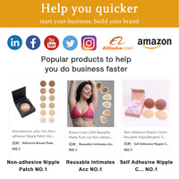 Cache-tétons en silicone adhésifs imperméables réutilisables pour maillot de bain et bikini, vente en gros