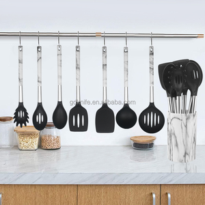 Küchenzubehör 9-teiliges Nylon-Küchenwerkzeug-Set Nylon-Küchenutensilien-Set Marmor-Löffel - Product Image 3