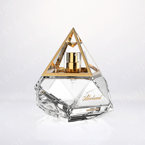 Flacon de parfum de luxe spécial 100 ml, forme unique, flacon de parfum vide, flacon de parfum en verre portable avec vaporisateur à sertir - Product Image 2