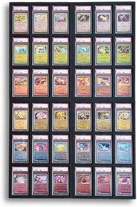 Présentoir mural personnalisé pour cartes gradées – Cadre en mousse à 9/12/15/18 emplacements pour dalles PSA |   Prend également en charge les supports gradués et les supports pour cartes (Slab Mags) - Product Image 5