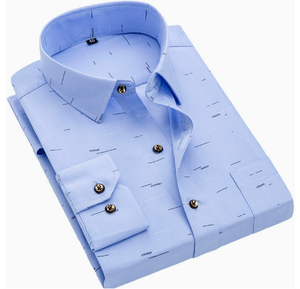 Nueva <span class=keywords><strong>Camisa</strong></span> Casual <span class=keywords><strong>a</strong></span> <span class=keywords><strong>Cuadros</strong></span> para Hombre, Estilo Coreano, Cuello Cuadrado, <span class=keywords><strong>Manga</strong></span> <span class=keywords><strong>Larga</strong></span>, Corte Entallado, Estampada, Combinable con Todo - Product Image 2