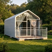 Maison préfabriquée miniature imperméable en conteneur, cabane modulaire biomimétique, hôtel écologique, hôtel de luxe préfabriqué