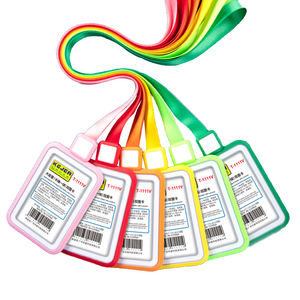 Portatarjetas de identificación de doble cara de gran capacidad con muestra gratis con cordón, portatarjetas de hospital de oficina para enfermera - Product Image 2