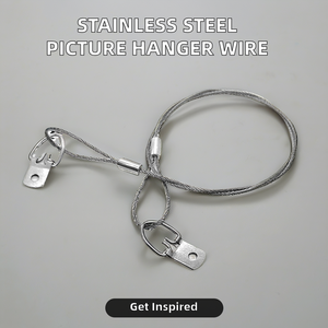 AISI Standard in acciaio inox cavo di sicurezza telaio filo di acciaio zincato corda D-anelli di sospensione filo di saldatura produzione - Product Image 5