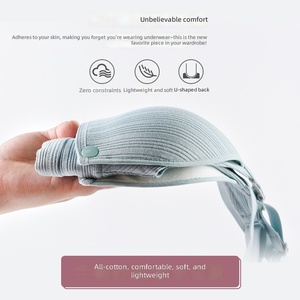 Ensemble soutien-gorge de maternité sans fil en coton respirant à fermeture avant à clipser d'une seule main pour le yoga – Prêt à expédier – Écoresponsable - Product Image 3