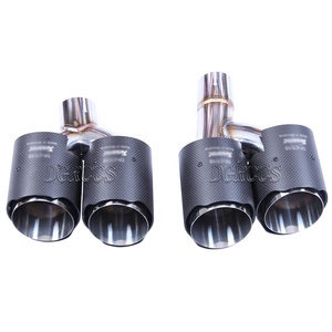 Accesorios Exteriores para Modificación de Tubo de Escape de Fibra de Carbono Scorpio de Doble Cara y Cuatro Salidas para A3 S3 Three Box - Product Image 5