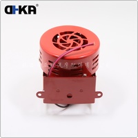 Sirène d'alarme de sécurité automobile compacte 12V en fer rouge, actionnée par moteur, pour voiture et camion, 110dB 420Hz AS055