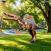 Modèle de dinosaure animatronique sur mesure pour parc à thème, dinosaure en caoutchouc de silicone hautement simulé