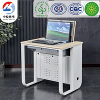 Station de travail métallique polyvalente et transformable pour les environnements scolaires/bureau/chambre/hôtel/laboratoire informatique/salle de cours