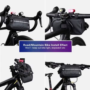 Échantillon gratuit : Sacoche de guidon imperméable pour vélo, sacoche de tube avant Wheelup avec pochette supérieure pour accessoires de cyclisme - Product Image 5