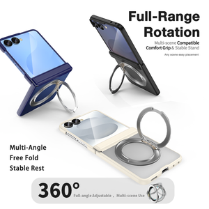 Plegable 360 °   Funda Magnética Giratoria para <span class=keywords><strong>Samsung</strong></span> <span class=keywords><strong>Flip</strong></span> 8, Mate Esmerilado Antimanchas, Logotipo Personalizado OEM ODM Venta al por Mayor - Product Image 2