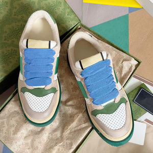 Zapatillas Deportivas Unisex de Diseño Clásico de Lujo, Estilo Urbano, Verano-Otoño, Parte Superior de Cuero Genuino, Elásticas, a la Moda - Product Image 1