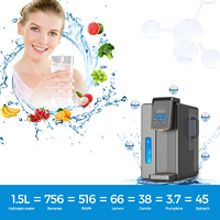 Distributeur d'eau hydrogénée WOPIN en acier inoxydable avec alimentation USB/électrique/manuelle, eau chaude/froide pour usage domestique et hôtelier