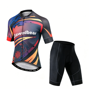 Jersey de Ciclismo con Sublimación de Logotipo Personalizado, Unisex, Cierre Completo, Secado Rápido, Transpirable, para Carretera y MTB, Manga Corta y Pantalones para Hombre - Product Image 1