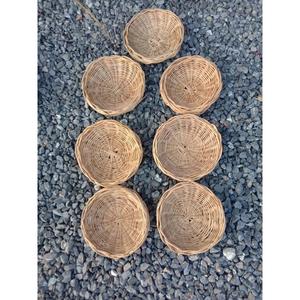Panier en rotin authentique vietnamien tissé à la main, plateau en osier traditionnel, panier de rangement, fournisseur de décoration artisanale pour la maison - Product Image 5