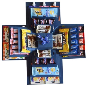 Giấy cứng và các tông từ đóng Hộp gấp hộp quà tặng với hộp giày ruy băng bao bì hộp từ - Product Image 2