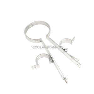 Nero imperatore nuovo in acciaio inox collo a mano trattenuta per uomini <span class=keywords><strong>e</strong></span> donne sesso manette giocattoli per adulti all'ingrosso - Product Image 2