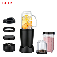 Mini mixeur électrique portable avec récipient en plastique et commande par bouton pour la préparation de smoothies