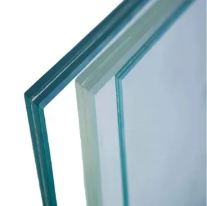 5mm thick laminated safety tempered glass for aquarium PVB laminated laminated safety bullet-proof glass