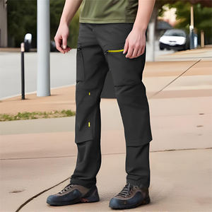 Factory Sale Multi-Pockets Men Trousers Summer Breathable Double Knee Work Pants for Men Stretch Workwear - Product Image 3