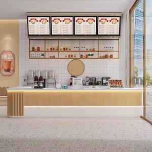 Caffetteria, bancone bar, negozio di tè al latte, negozio di abbigliamento, cassiere d'angolo, Reception aziendale, Reception, personalizzazione - Product Image 2