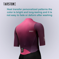 Maillots de cyclisme personnalisés en usine, hauts de triathlon côtelés aérodynamiques, ensembles de cyclisme de route pour équipes professionnelles à col bas