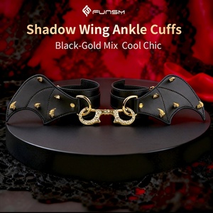 Hot-Selling <b>Sexy</b> Bondage Gear Gothic Studded Leather Handcuff & Ankle Cuff <b>Set</b> Adjustable BDSM Restraints for Couples - Product Image 2
