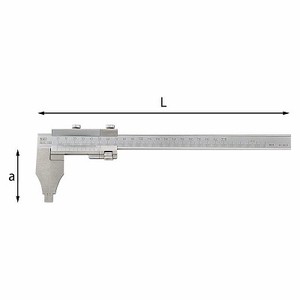 Calibrador Vernier Usag de 300 mm (12 Pulgadas) con Resolución de 0.01 mm, Herramienta de Medición de Alta Precisión para Trabajos de Precisión - Product Image 1