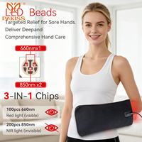 Gant de beauté PAKISS à 100 LED à lumière rouge avec double longueur d'onde 660nm 850nm, mode pulsé, approvisionnement direct usine