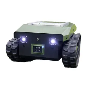 Aangepaste Groene Kleur Tins-13 Rc Tank Met Camera Grond Onbemande Voertuig Rubber Track Onderwagen