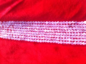 Cuentas redondas lisas de piedra lunar - Product Image 4