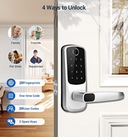 Nouvelle serrure intelligente DSYMBOL 2024 pour bureau, avec mot de passe numérique, empreinte digitale, pour porte en bois, décoration intérieure USA, Smart Fingerprint Smartlatch