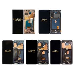 100% จอ LCD ของแท้สำหรับ Samsung Note 20 S22 S21พิเศษ S20 S23 FE PLUS อัลตร้าพร้อมหน้าจอ Digitizer แบบกรอบ - Product Image 1