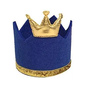低价毛毡皇冠发光二极管带灯派对帽