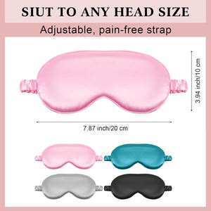 Antifaz <span class=keywords><strong>de</strong></span> Seda para Dormir con Logotipo Personalizado al por Mayor, Antifaz <span class=keywords><strong>de</strong></span> Seda Natural Ajustable para Viajes - Product Image 5